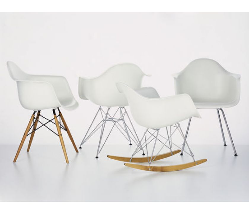 Eames plastic armchairs