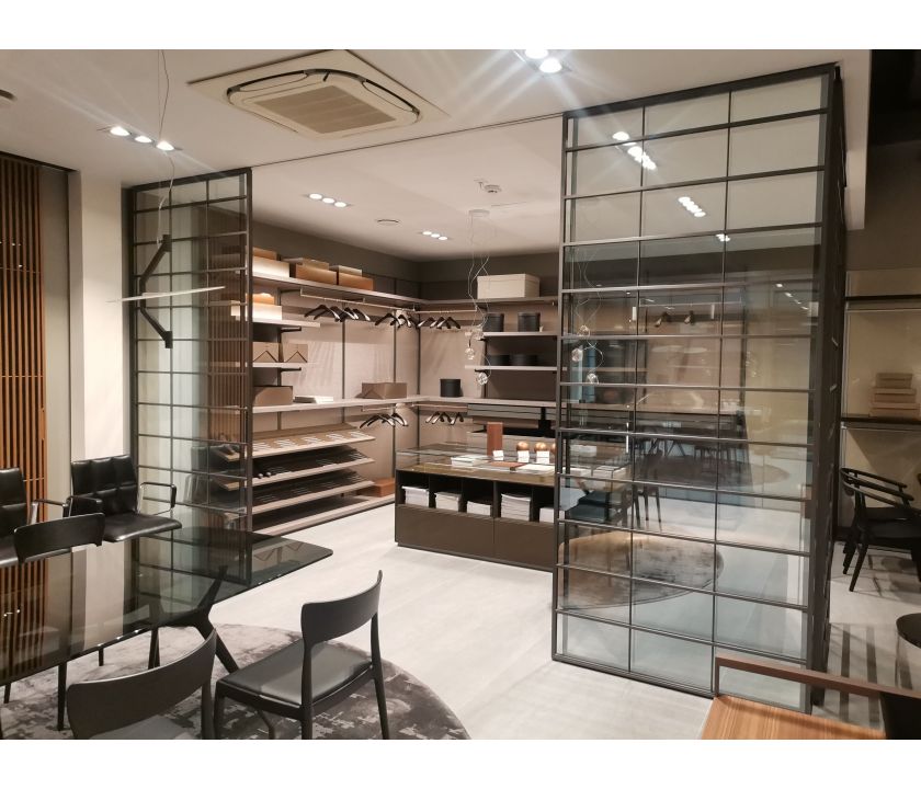 Rimadesio Гардеробная система Dress Bold, Перегородки Spazio Soho, Остров Altair