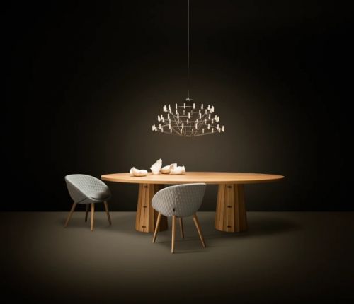 Подвесной светильник Copella suspensed large nickel MOOOI  