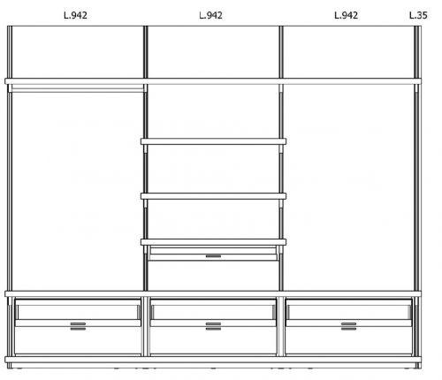 Гардеробная  WALK - IN   Molteni