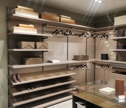 Rimadesio Гардеробная система Dress Bold, Перегородки Spazio Soho, Остров Altair