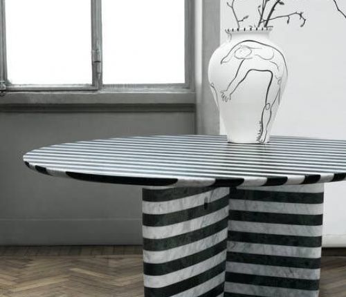 Стол Tobi-Ishi Полосатый мрамор