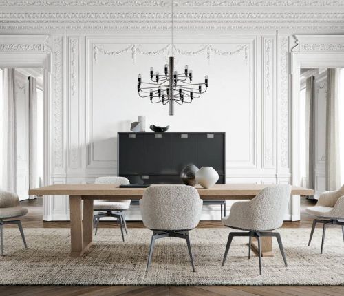 Стулья, кресло, пуф и столы серия Caratos